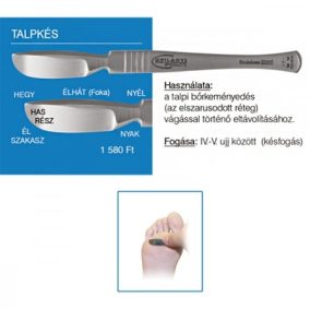 Rozsdamentes talpkés