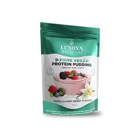   Luxoya Vegán Protein Pudding (Rostpuding fehérjével)  - Vanília-erdei gyümölcs ízű