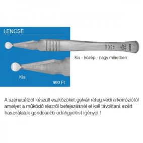 Szénacél kis lencse 