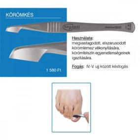 Rozsdamentes körömkés 