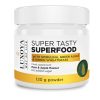 SUPER TASTY SUPERFOOD - KÖRTE-ALMA ÍZESÍTÉSŰ SPIRULINÁT, ZÖLD ALGÁT ÉS ZÖLD BÚZAFÜVET TARTALMAZÓ ÉTREND-KIEGÉSZÍTŐ ITALPOR 120 g