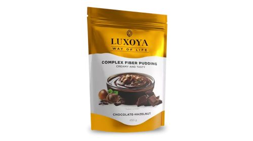 Luxoya Complex Fiber Pudding (Rostpuding fehérjével) 450 g - Csokoládé-Mogyoró ízű