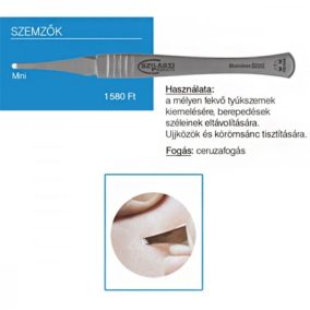 Rozsdamentes mini szemző (keskeny)